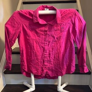 Crown & Ivy Fuchsia Kids Button Down Shirt